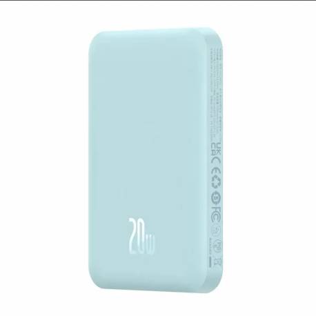 Baterie externa BASEUS Magnetic Mini Wireless, 5000 mAh, Incarcare rapida, 20W, cablu USB-C