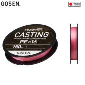 Fir textil GOSEN Answer Casting PE X16 Pink 150m, PE 1.0, 0.171mm, 10.5kg