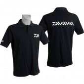 Tricou polo DAIWA, negru, pentru pescuit, marimea M