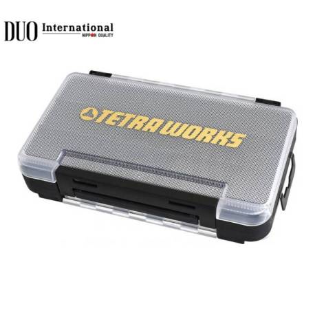 Cutie naluci DUO TETRA WORKS RUN GUN CASE, 17.5x10.5x3.8cm, Black/Gold Logo