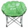 Scaun pliabil CATTARA FLOWERS, verde, max. 120kg