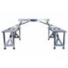 Set masa cu scaune pentru 4 persoane CATTARA Ravenna, aluminiu