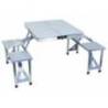 Set masa cu scaune pentru 4 persoane CATTARA Ravenna, aluminiu