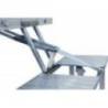 Set masa cu scaune pentru 4 persoane CATTARA Ravenna, aluminiu