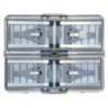 Set masa cu scaune pentru 4 persoane CATTARA Ravenna, aluminiu