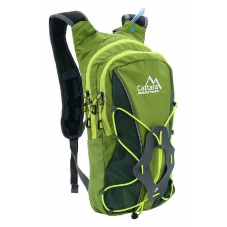 Rucsac cu hidratare CATTARA 10L Green + punga de apa 2L