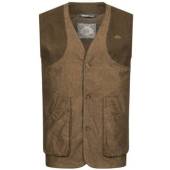 Vesta BLASER WING Vintage Waistcoat Dark Brown Melange XXL