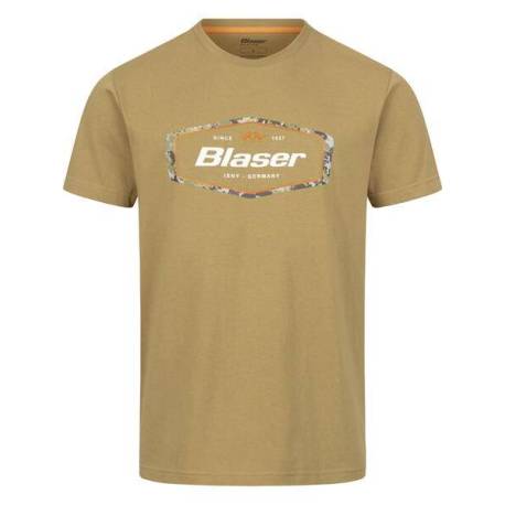 Tricou BLASER BADGE T 24 Dull Gold, marimea XXL