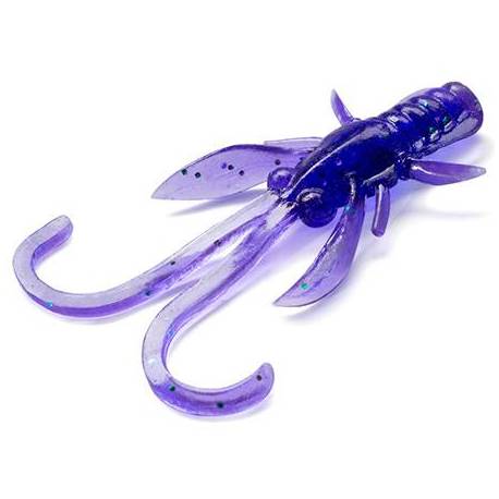 Naluci FISHUP Baffi Fly Crawfish 3.8cm, Dark Violet Peacock & Silver, 10 buc/plic