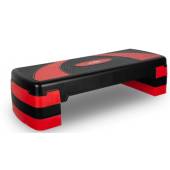 Stepper reglabil pe 3 niveluri de inaltime DAYU FITNESS DY-T002, rosu, 79 x 29 x 10 cm
