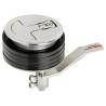 Maner cu sistem de compresie OSCULATI 38.159.01, inox, fara incuietoare