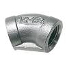 Cot la 45° mama/mama OSCULATI, filet 3/4", inox