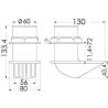 Gura admisie apa prin carena BHF, inox AISI 316, filet 2"