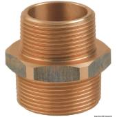 Niplu dublu redus GUIDI, bronz, racorduri tip tata, 3/8" x 1/4"