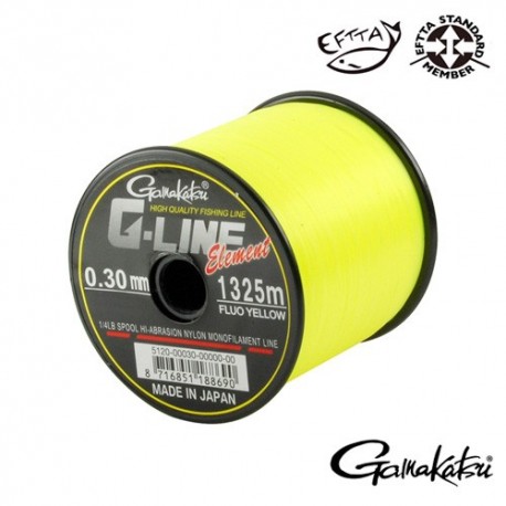 Fir GAMAKATSU G-LINE ELEMENT YELLOW 026MM.4,80KG.1820M