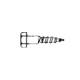 Suruburi cu cap hexagonal pentru lemn, inox AISI304, 8x40mm, 10buc