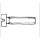Surub cu cap cilindric, crestat, inox AISI304, 4x30mm, 100buc