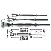 Tensor pentru cablu din inox GFN 195310, 10mm, inox AISI316
