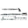 Tensor cu racord conic pentru cablu inox 12x6mm, inox AISI316