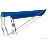 Copertina telescopica barca, albastru, 120 x 145cm, cadru inox