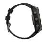 Ceas GARMIN fēnix 8 – 51mm, Solar, Sapphire, Titan DLC gri carbon cu curea din silicon neagră/Pebble Grey
