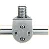 Suport fix pentru antena GPS/VHF, inox AISI 316, montare pe balustrada 22-25 mm