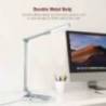 Lampa de birou cu LED TAOTRONICS TT-DL16 LED cu port incarcare USB si protectie pentru ochi Arginti