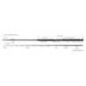 Lanseta ZENAQ MUTHOS ACCURA 95H TYPE R 9'5" 2.89m, 30-230g, 2 tronsoane