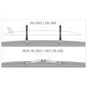 Suport pentru placa SUP OSCULATI Delux, otel inox, 230 x 115 mm