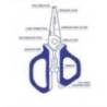 Foarfeca MUSTAD STAINLESS STEEL MULTI TOOL 14cm Blue