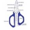 Foarfeca MUSTAD STAINLESS STEEL MULTI TOOL 16.5cm Blue