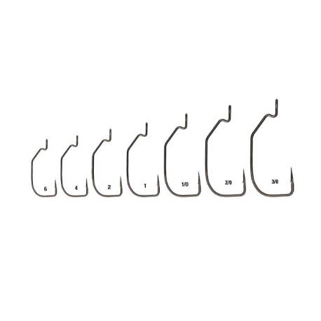 Carlig offset MUSTAD ASSAULT FINESSE nr. 2/0, 7 buc/plic