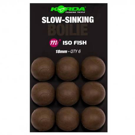 Momeli de carlig KORDA ARTIFICIAL WAFTERS ISO FISH 18mm, 6 buc/plic