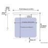 Transperant OCEANAIR 380x280mm, alb