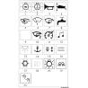 Comutator basculant cu pictograme iluminate Marina R II Flap