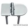 Balama cu deschidere la 180°, inox AISI316 finisat, 70x40mm