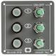 Panou electric OSCULATI Elite cu 3 comutatoare resetabile, IP56, 90x90mm