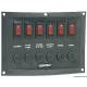 Panou electric orizontal cu 6 comutatoare OSCULATI 14.103.32
