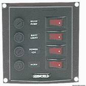 Panou electric vertical cu 4 comutatoare