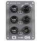 Panou electric vertical cu 3 comutatoare, IP56, aluminiu