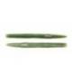 Vierme siliconic LIVETARGET STICK WORM 12.5cm, 12.7g, Green/Cream, 8 buc/plic