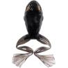 Broasca siliconica LIVETARGETFREESTYLE FROG UNRIGGED 5cm, Black/Black, 4 buc/plic