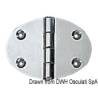 Balama inox cu forma ovala OSCULATI 48x67mm grosime 2mm
