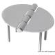 Balama inox cu forma ovala OSCULATI 48x67mm grosime 2mm