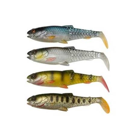 Shad SAVAGE Craft Cannibal Paddletail 10.5cm, 12g, Clear Water Mix, 4 buc/plic