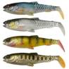 Shad SAVAGE Craft Cannibal Paddletail 10.5cm, 12g, Clear Water Mix, 4 buc/plic