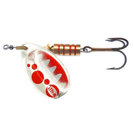Lingurita rotativa ILBA Tondo Bubble Silver/Red, nr.0, 2.5g