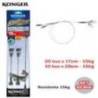 Set 30 strune rapitori KONGER SteelFlex 7×7, 17cm s 28cm, 15kg
