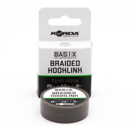 Fir KORDA BASIX BRAIDED HOOKLINK 18lbs, 10m