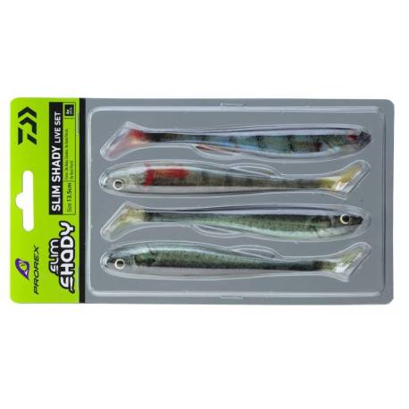 Shad DAIWA Prorex Real Slim Shady Live 13.5Ccm, Color Set, 4 buc/plic